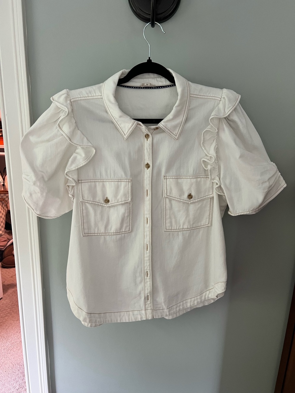 Pilcro denim blouse